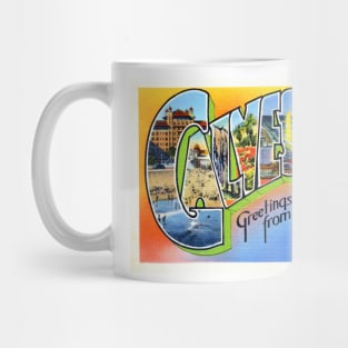 Greetings from Galveston, Texas - Vintage Large Letter Postcard Mug